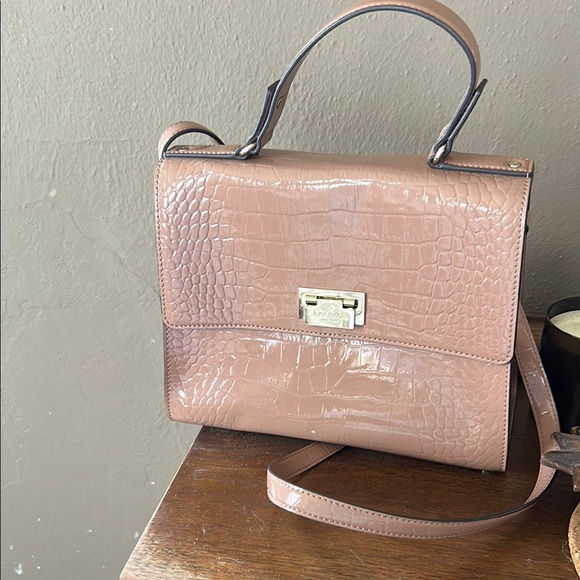 kate spade Handbags - Croc-Embossed Tan Handbag